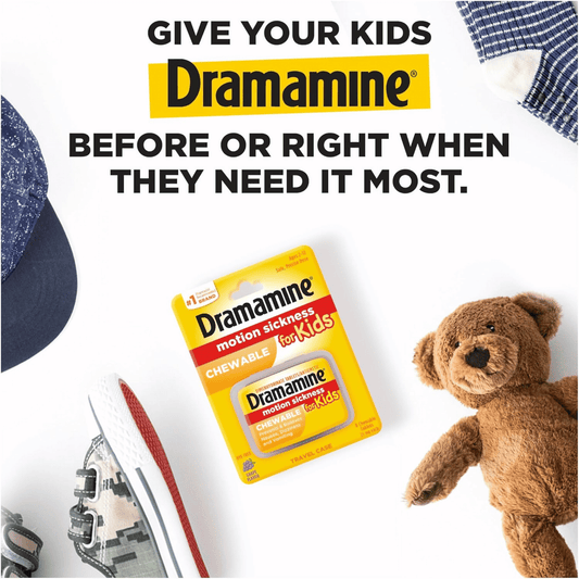 Dramamine Motion Sickness For Kids Chewable (25mg Each) SkinStash