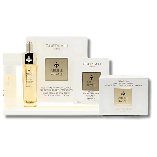 Guerlain Abeille Royale 4 Piece Set Oil Serum Lotion Cream SkinStash
