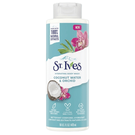 St. Ives,Hydrating Body Wash Coconut Water & Orchid SkinStash