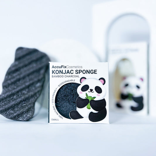 AccuFix - Bamboo Charcoal Konjac Sponge - wellkart