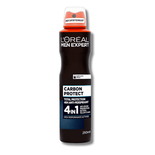 L'Oreal Men Expert Carbon Protect 5 In 1 Deodorant (250ml) SkinStash
