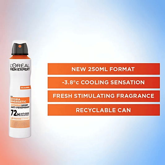 L'oreal Men Expert Hydra Energetic Extreme Sport Anti-Perspirant 72H (250ml) Skinstash