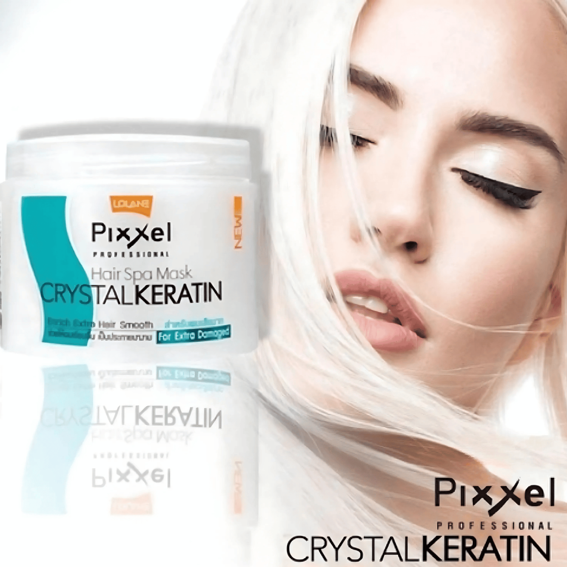 Lolane Pixxel Hair Spa Mask Crystal Keratin For Extra Damaged (450g) SkinStash