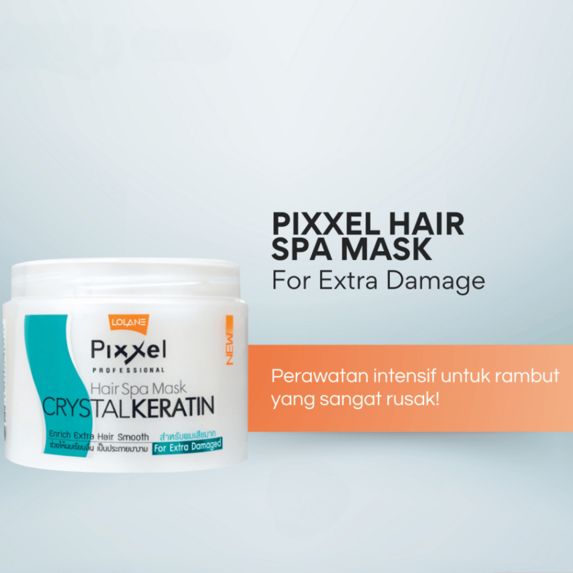 Lolane Pixxel Hair Spa Mask Crystal Keratin For Extra Damaged (450g) SkinStash