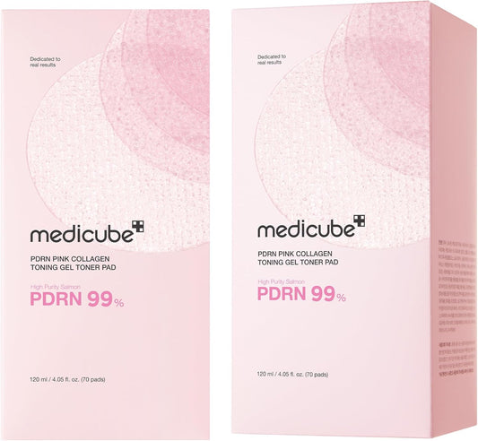 Medicube - PDRN Pink Collagen Toning Gel Toner Pad 120ml (70pcs) Medicube
