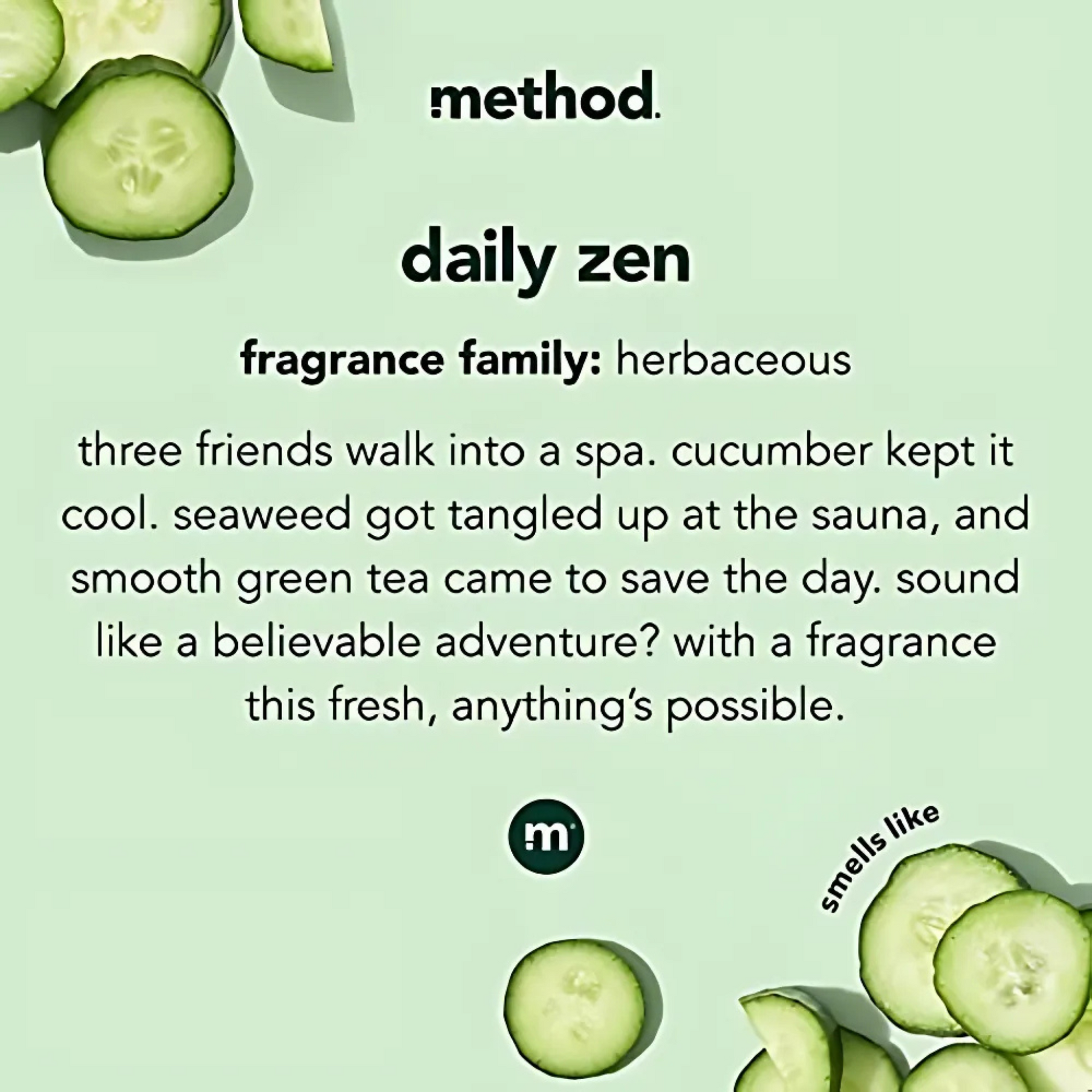 Method Body Aluminum Free Deodorant Daily Zen (75g) SkinStash