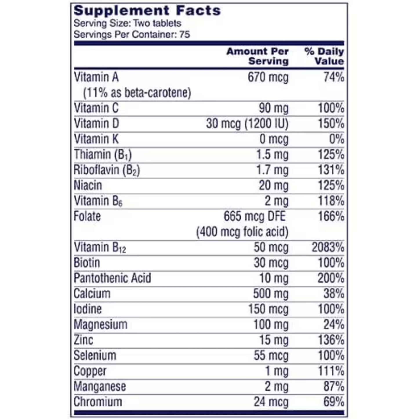 One-A-Day Proactive 65 Plus Tablets 150 Ct SkinStash