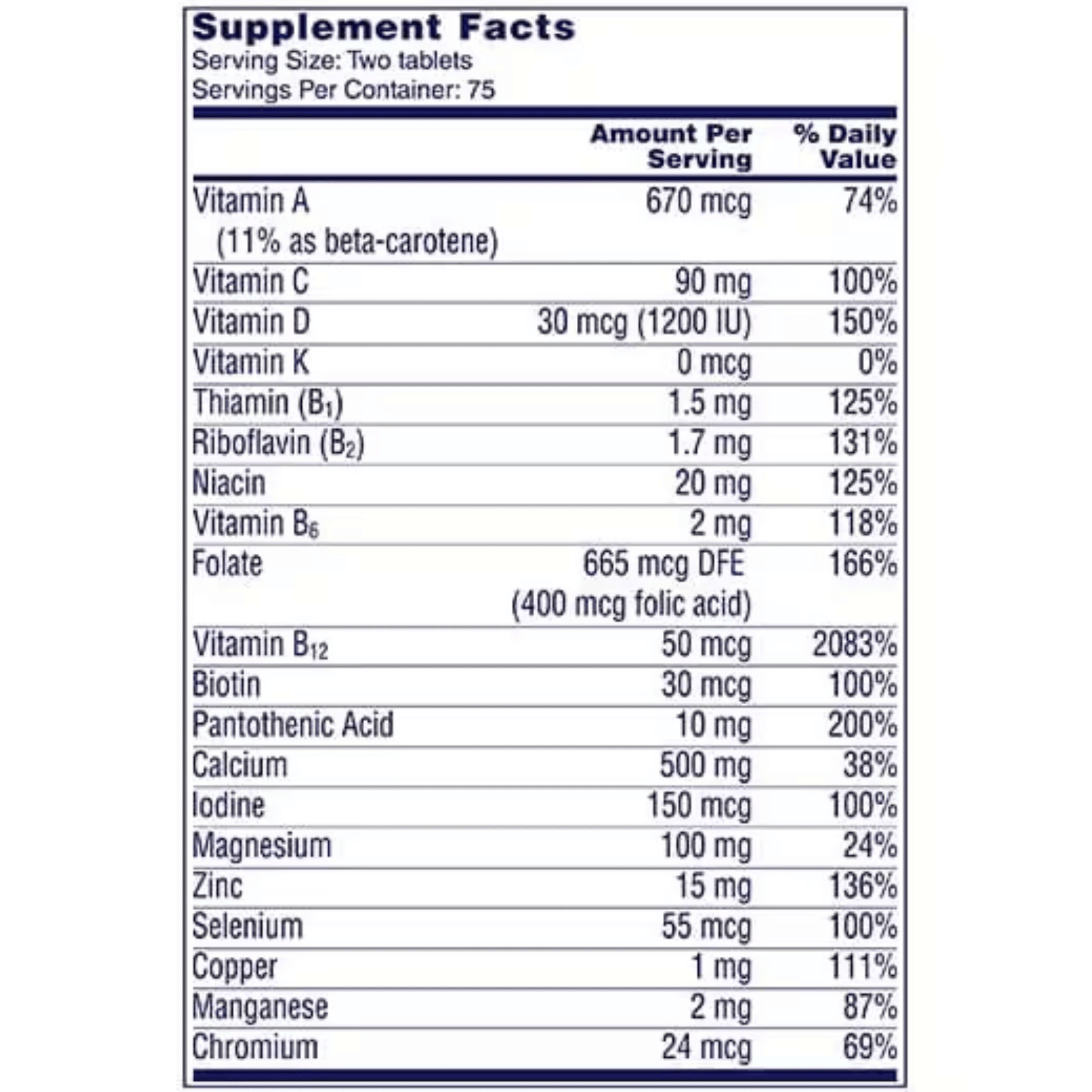 One-A-Day Proactive 65 Plus Tablets 150 Ct SkinStash