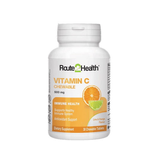 Route2Health Vitamin C 500mg Chewable Tablets (tab 30) SkinStash