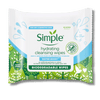 Simple Water Boost Biodegradable Hydrating Facial Wipes (20Ct) SkinStash