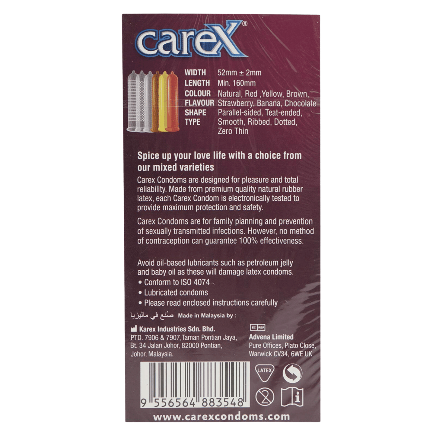 Carex Multi Pleasure (12 Condoms) - wellkart