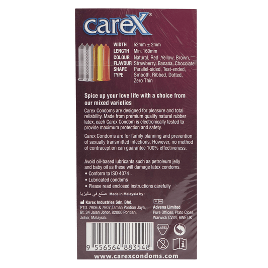 Carex Multi Pleasure (12 Condoms) - wellkart