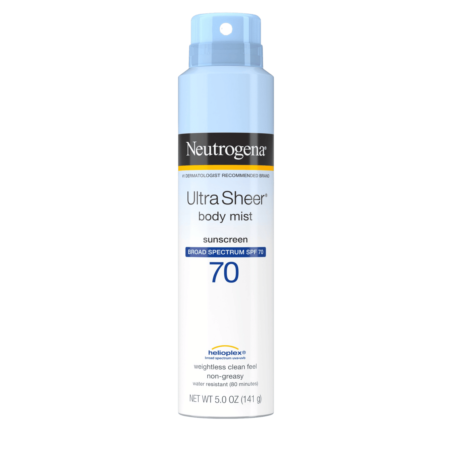 Neutrogena Ultra Sheer Sunscreen Spray SPF 70 (141g) SkinStash