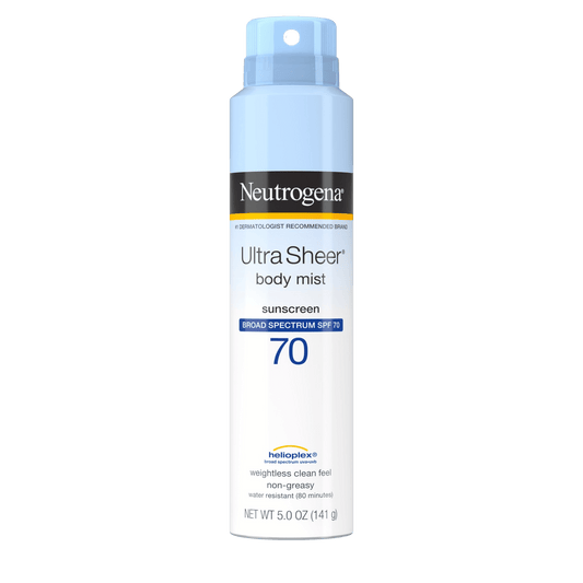 Neutrogena Ultra Sheer Sunscreen Spray SPF 70 (141g) SkinStash