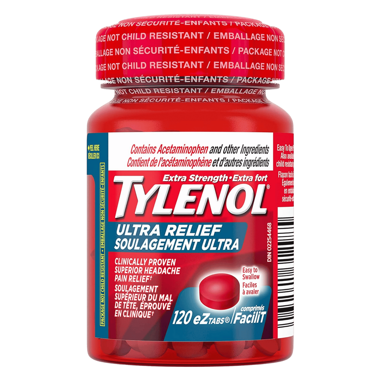 Tylenol Ultra Relief Tough on Headaches (120 Tablet) SkinStash