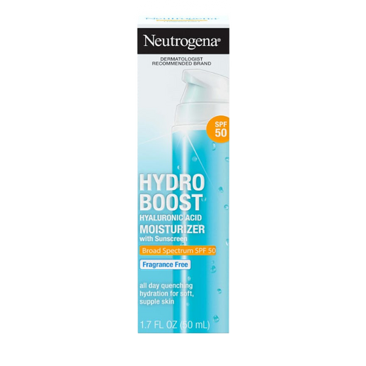 Neutrogena Hydro Boost Hyaluronic Acid Moisturizer With Sunscreen SPF 50 (50ml) SkinStash