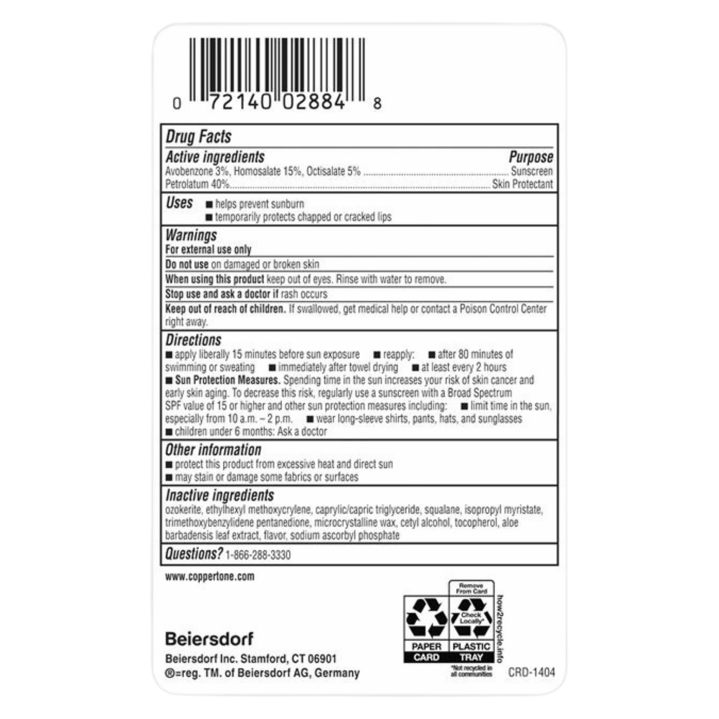 Coppertone Sport SPF 50 Sunscreen Lip Balm (3.96g) SkinStash