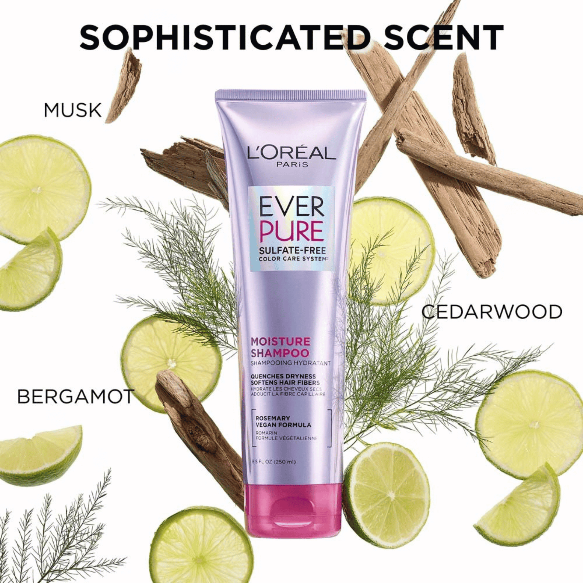 L'Oreal Paris EverPure Sulfate Free Color Care System Moisture Shampoo (325ml) SkinStash