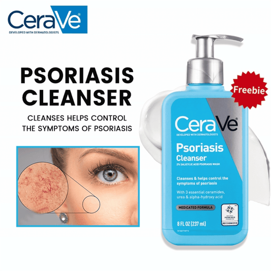CeraVe Psoriasis Cleanser with 2% Salicylic Acid Psoriasis Wash (237ml) SkinStash