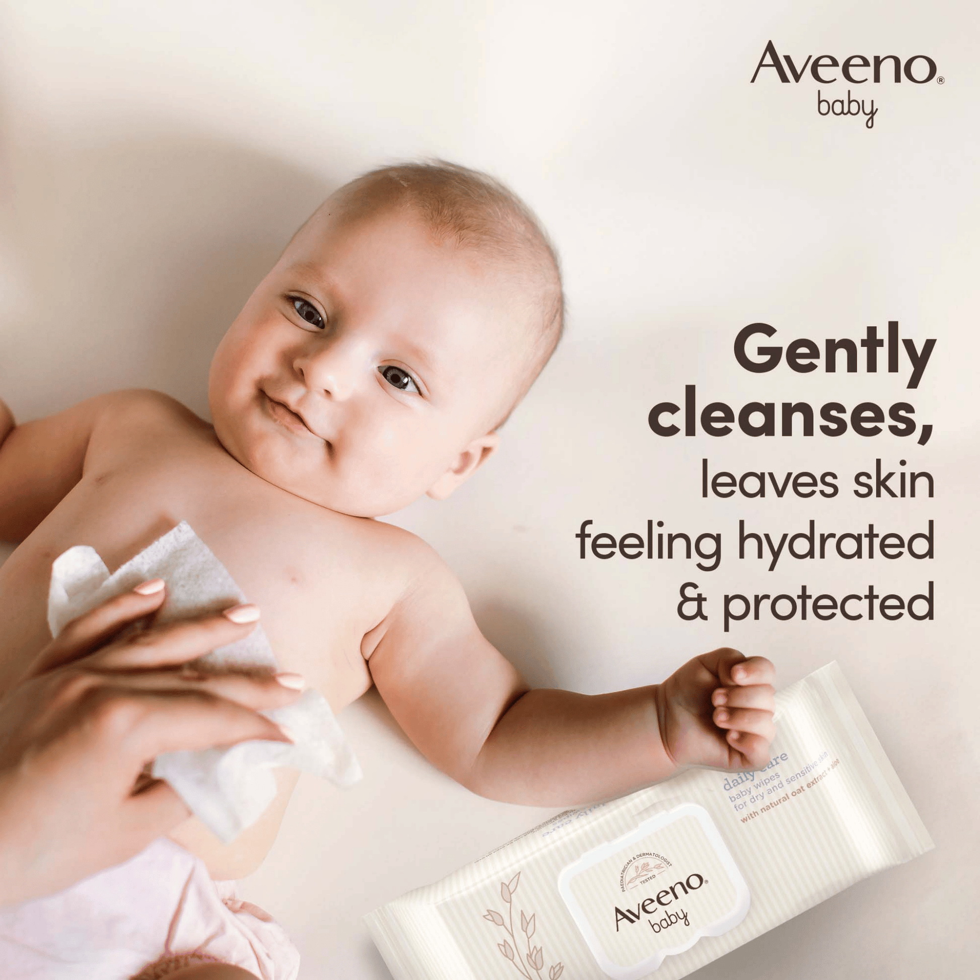 Aveeno Daily Care Face And Body Baby Wipes, 72-Wipes SkinStash