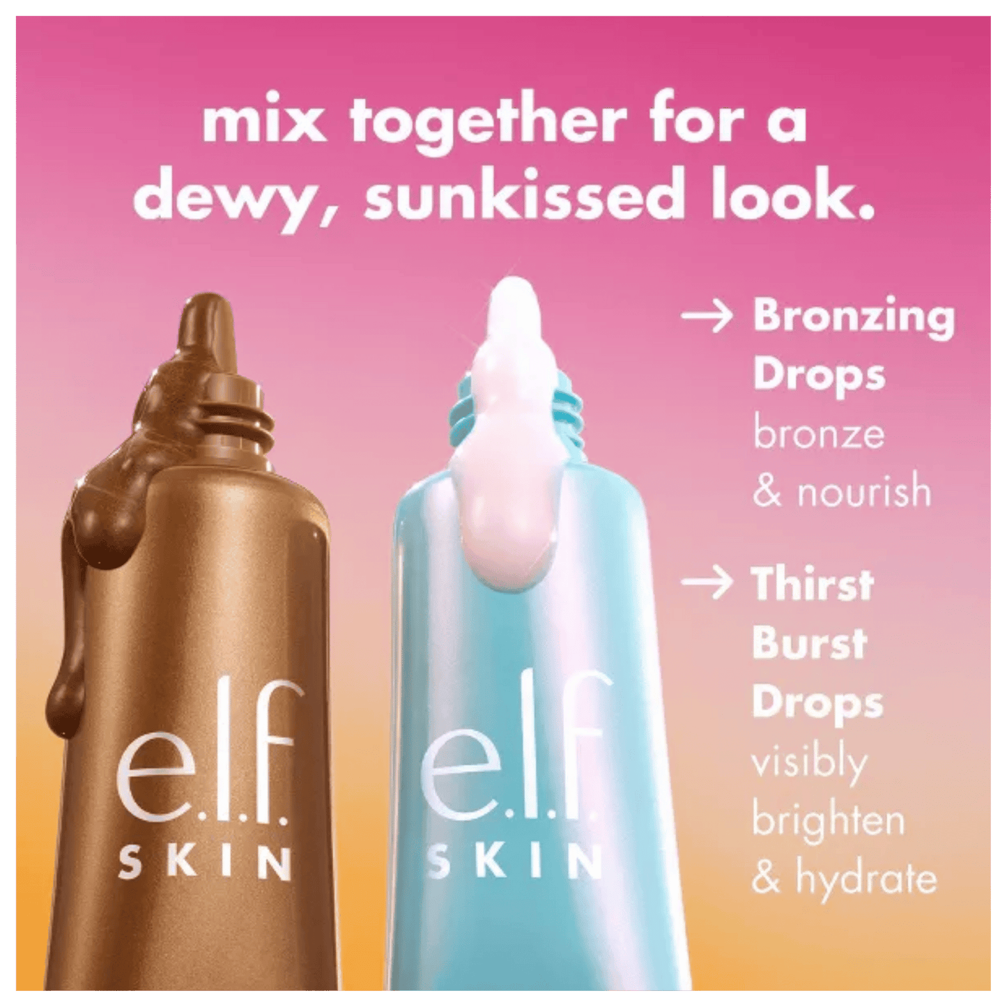 E.L.F The Hottest Drops Duo  Bronzing Drops Thirst Burst Drops Mini Kit SkinStash