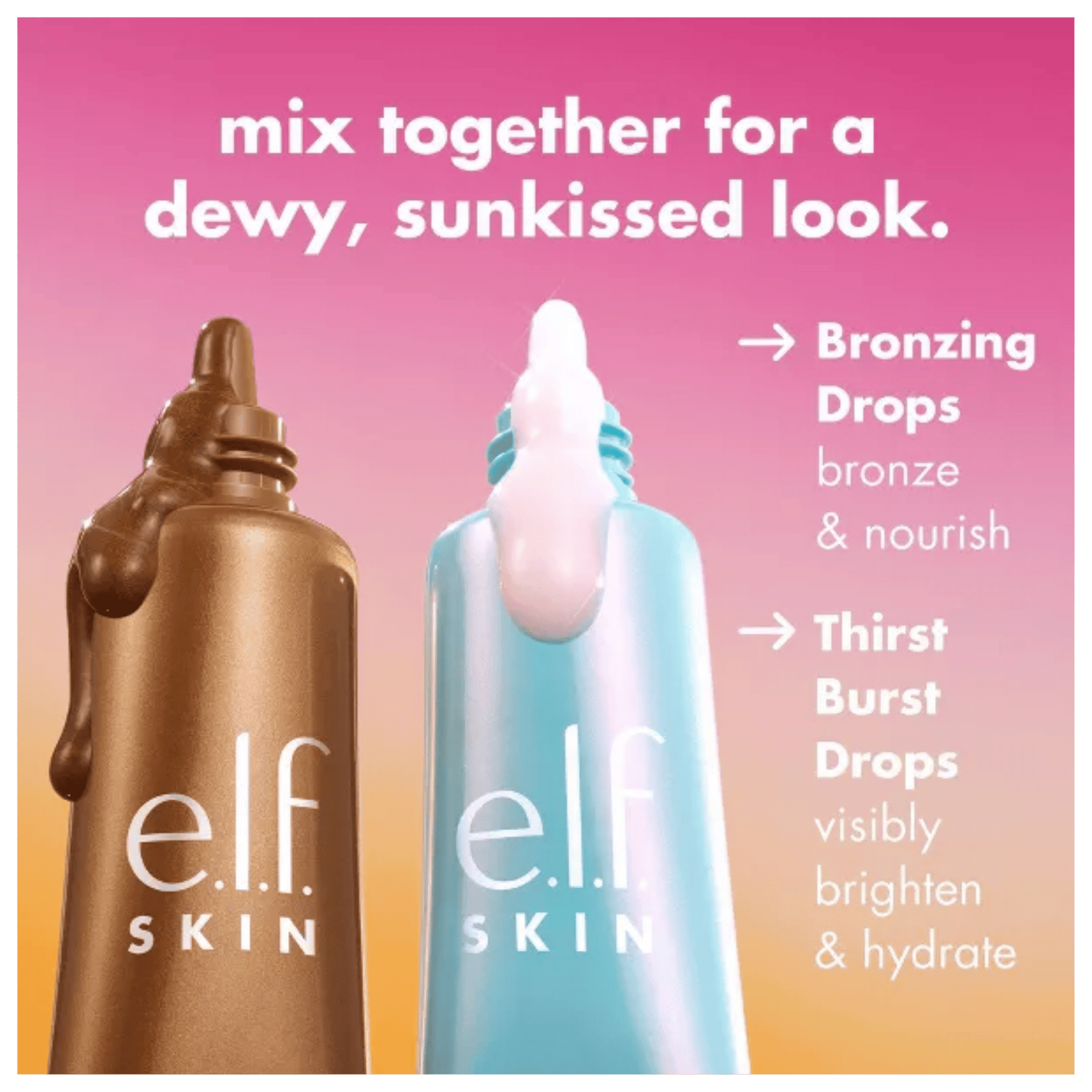 E.L.F The Hottest Drops Duo  Bronzing Drops Thirst Burst Drops Mini Kit SkinStash