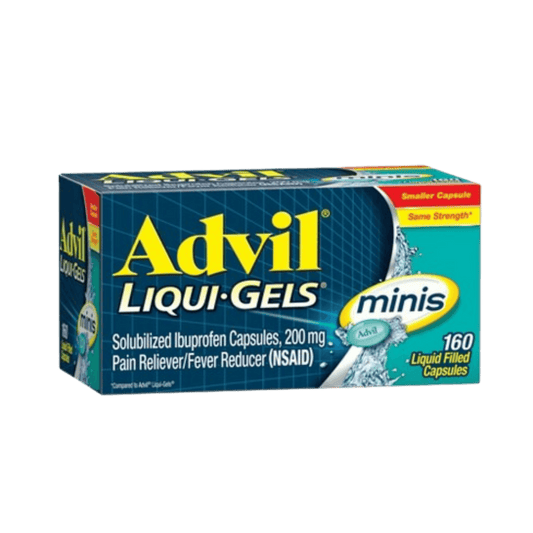 Advil Liqui-Gels Pain and Headache Reliever Ibuprofen Liquid Filled Capsules 160 Count (200Mg) SkinStash