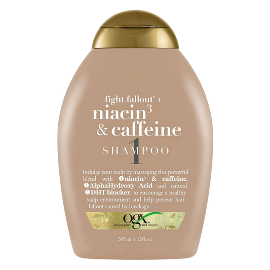 OGX Fight Fallout + Niacin3 & Caffeine Shampoo (385ml) SkinStash