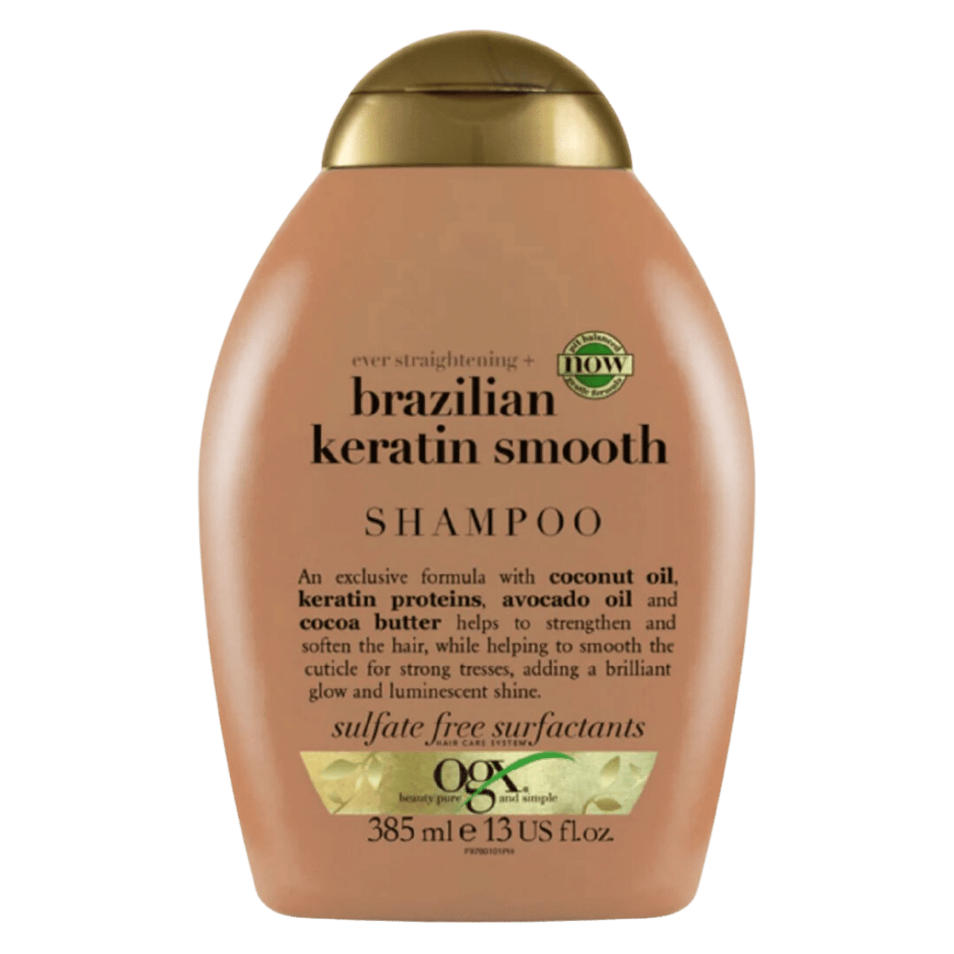OGX Ever Straightening+ Brazilian Keratin Smooth pH Balanced Shampoo (385ml) SkinStash