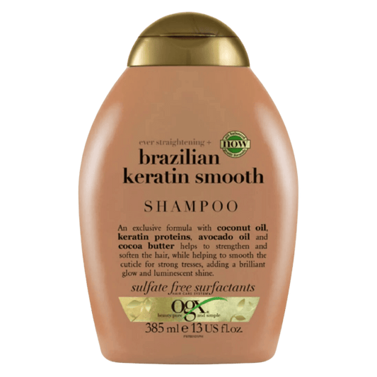 OGX Ever Straightening+ Brazilian Keratin Smooth pH Balanced Shampoo (385ml) SkinStash