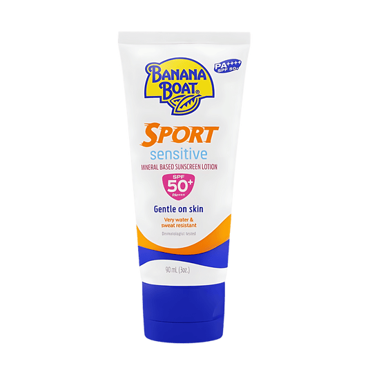 Banana Boat Sport Sensitive Gentle On Skin SPF 50+ Sunscreen Lotion (90ml) SkinStash