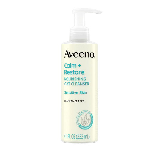 Aveeno Calm + Restore Gentle Nourishing Oat Face Cleanser (232ml) SkinStash