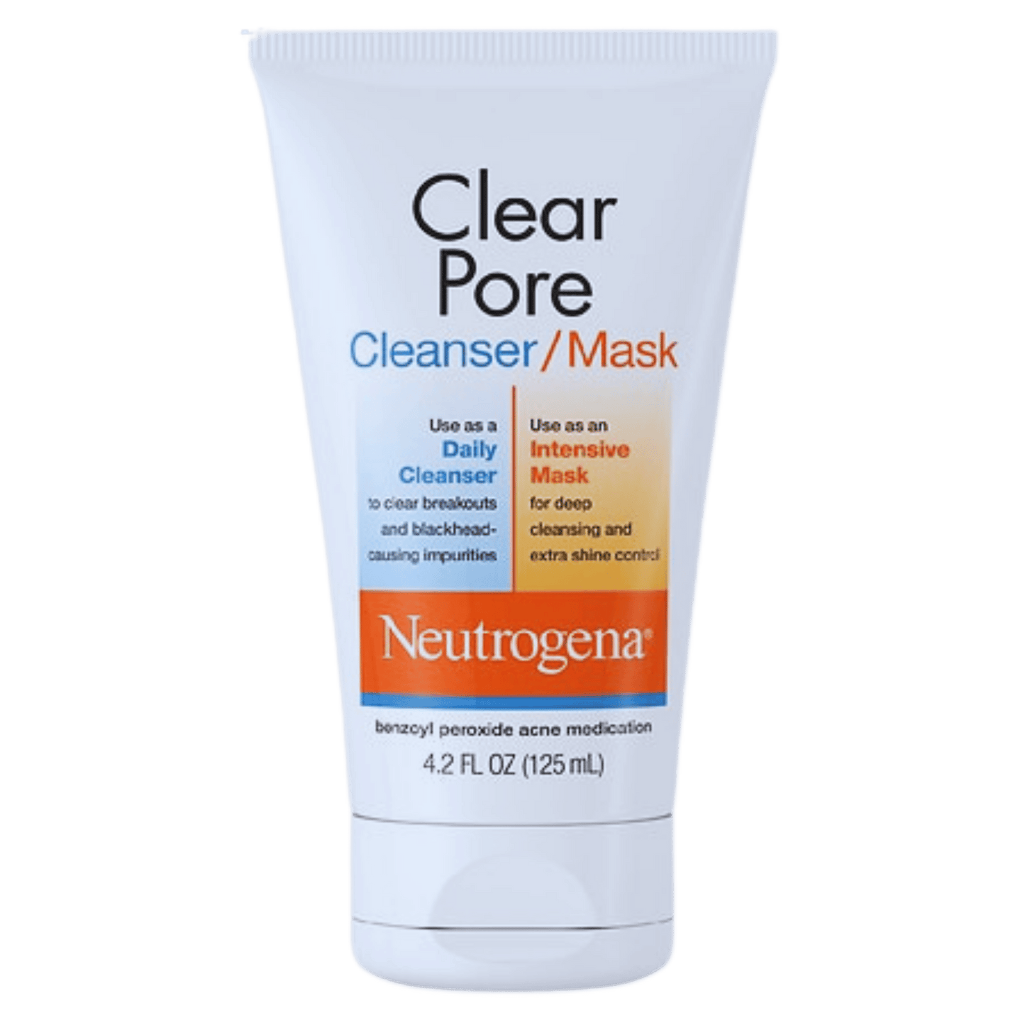 Neutrogena Clear Pore 2 in 1 Facial Cleanser/Face Mask (125ml) SkinStash