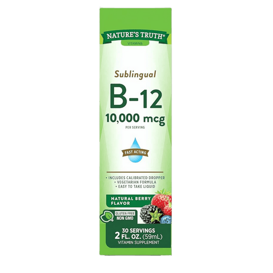 Nature's Truth Sublingual B12 Liquid Drops | 10,000 mcg (59 ml) SkinStash