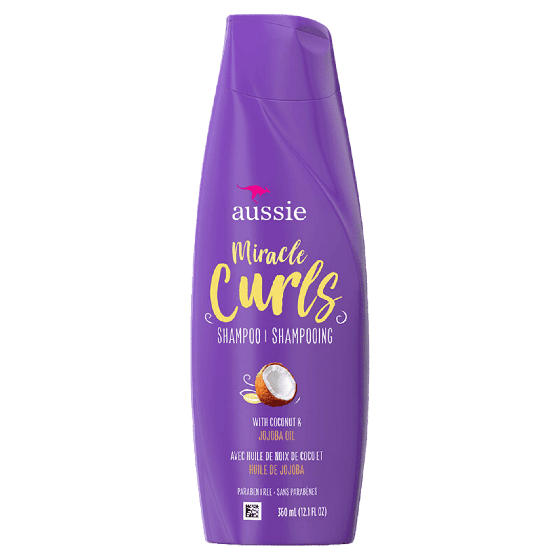 Aussie Miracle Curls Coconut & Jojoba Oil, Paraben Free Shampoo (360 ml) SkinStash