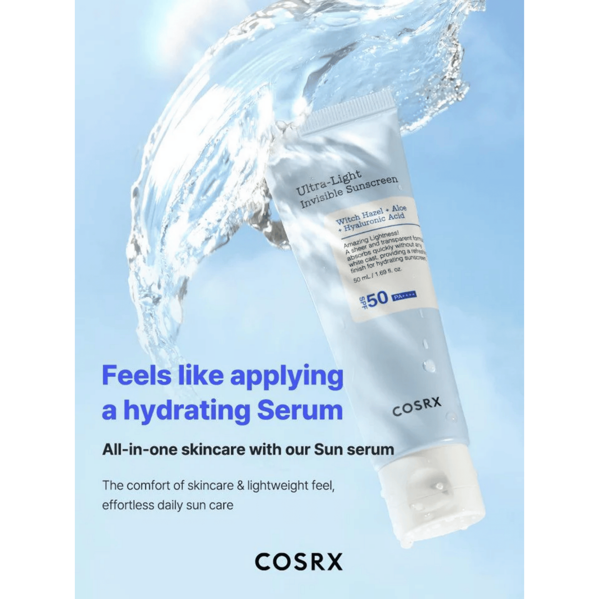 Cosrx Ultra-light Invisible Sunscreen (50ml) SkinStash