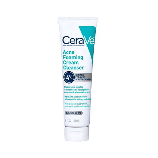 Cerave Acne Foaming Cream Cleanser 4% (150ml) SkinStash