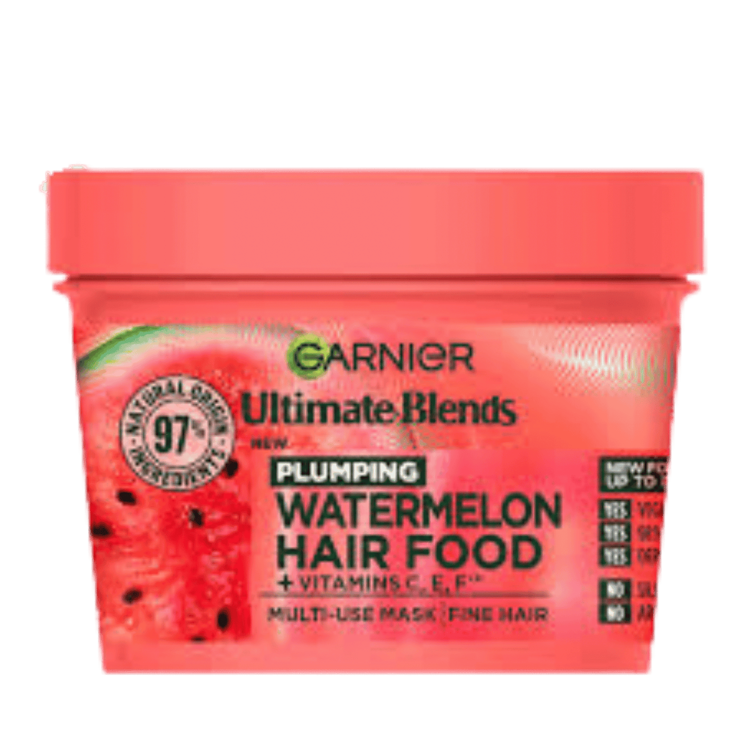 Garnier Ultimate Blends Plumping Hair Food Watermelon Hair Mask (390ml) SkinStash