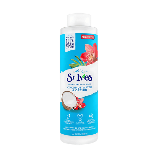 St. Ives,Hydrating Body Wash Coconut Water & Orchid SkinStash