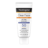 Neutrogena Clear Face - oil free sunscreen SPF 30 / SPF 50 (88mL) SkinStash