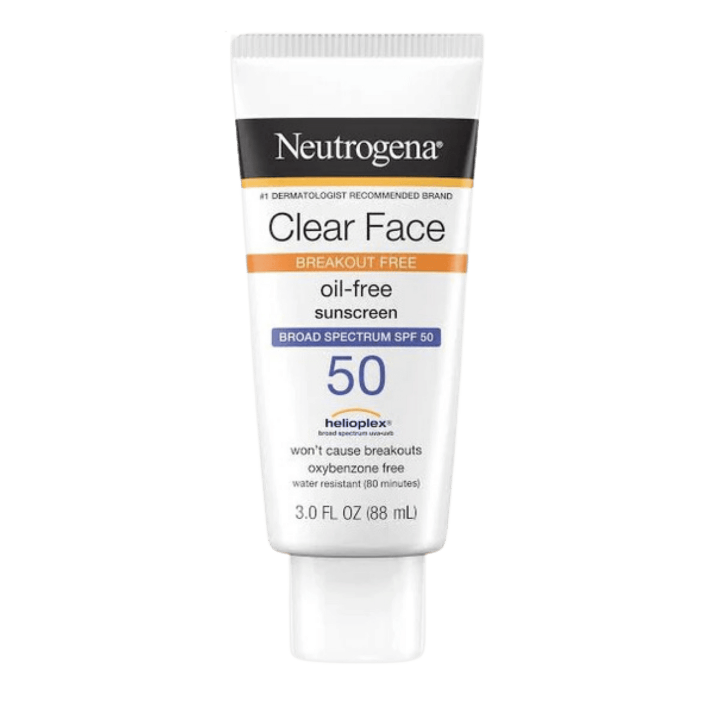 Neutrogena Clear Face - oil free sunscreen SPF 30 / SPF 50 (88mL) SkinStash
