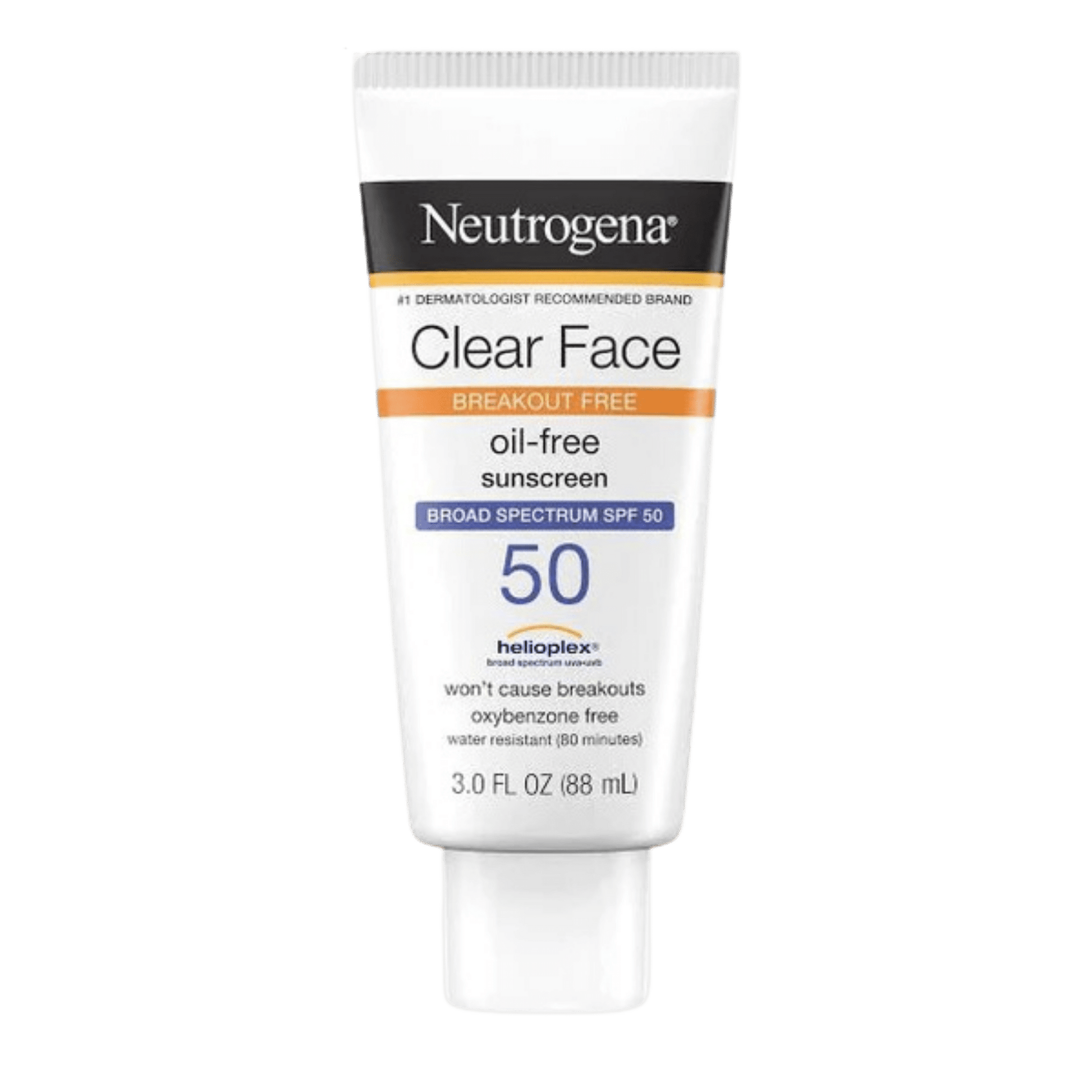 Neutrogena Clear Face - oil free sunscreen SPF 30 / SPF 50 (88mL) SkinStash