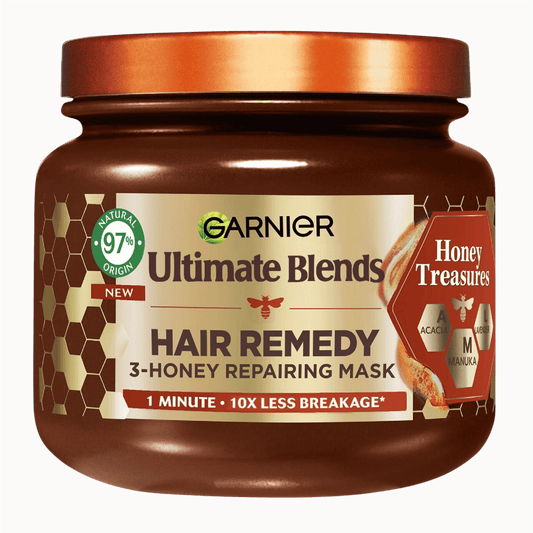 Garnier Ultimate Blends Honey Treasures Hair Remedy Strengthening Mask(340ml) SkinStash
