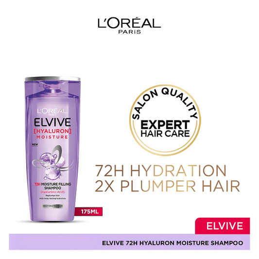 L'Oreal Paris Elvive Hyaluron Moisture 72H Moisture Filling Shampoo SkinStash