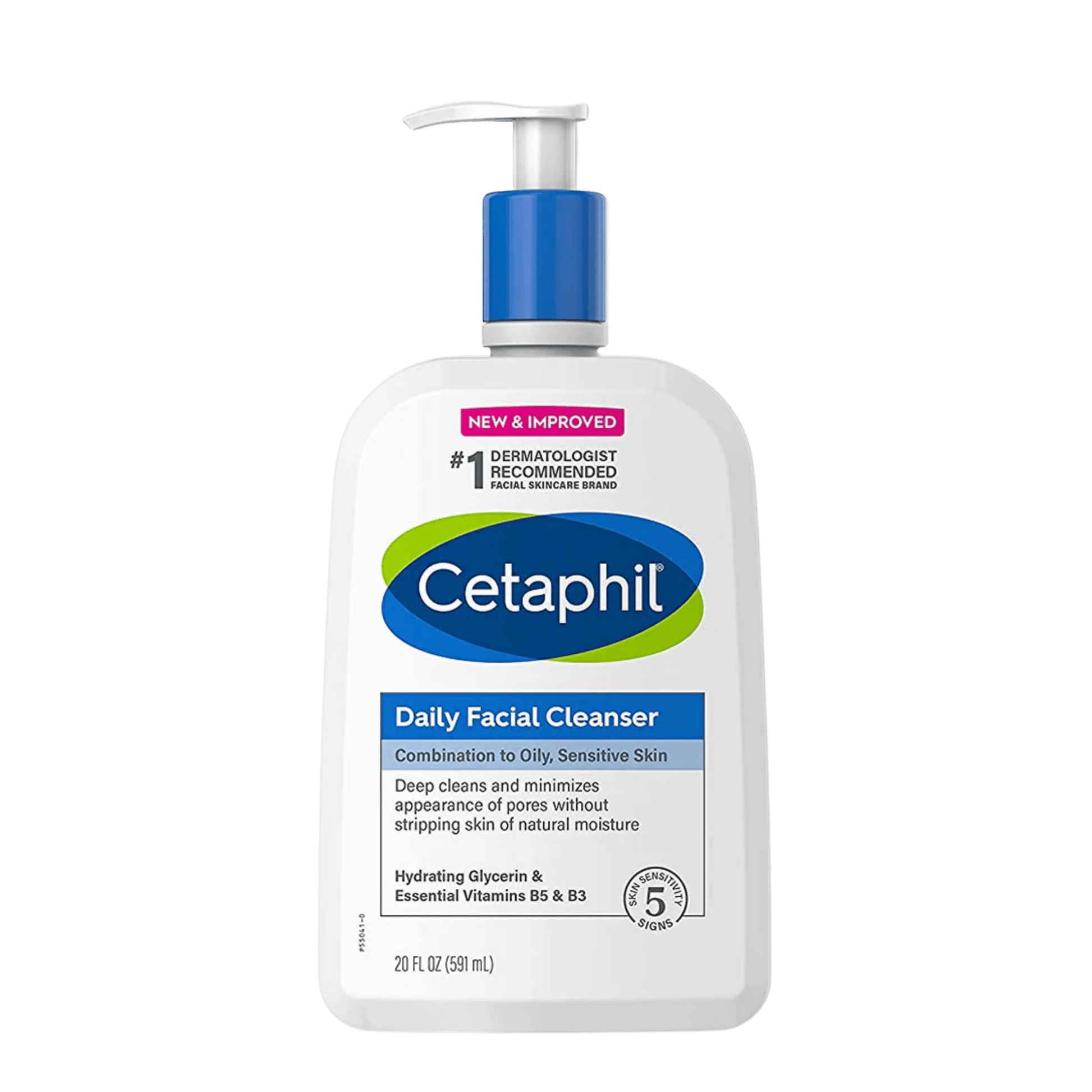 Cetaphil Daily Facial Cleanser Combination to Oily Sensitive Skin (591ml) skinstash