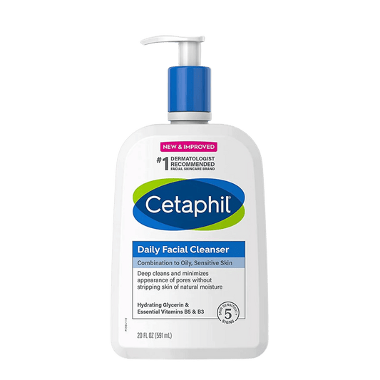 Cetaphil Daily Facial Cleanser Combination to Oily Sensitive Skin (591ml) skinstash