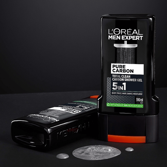 L'Oreal Paris Men Expert Pure Carbon 5 in 1 Shower Gel, (300ml) SkinStash