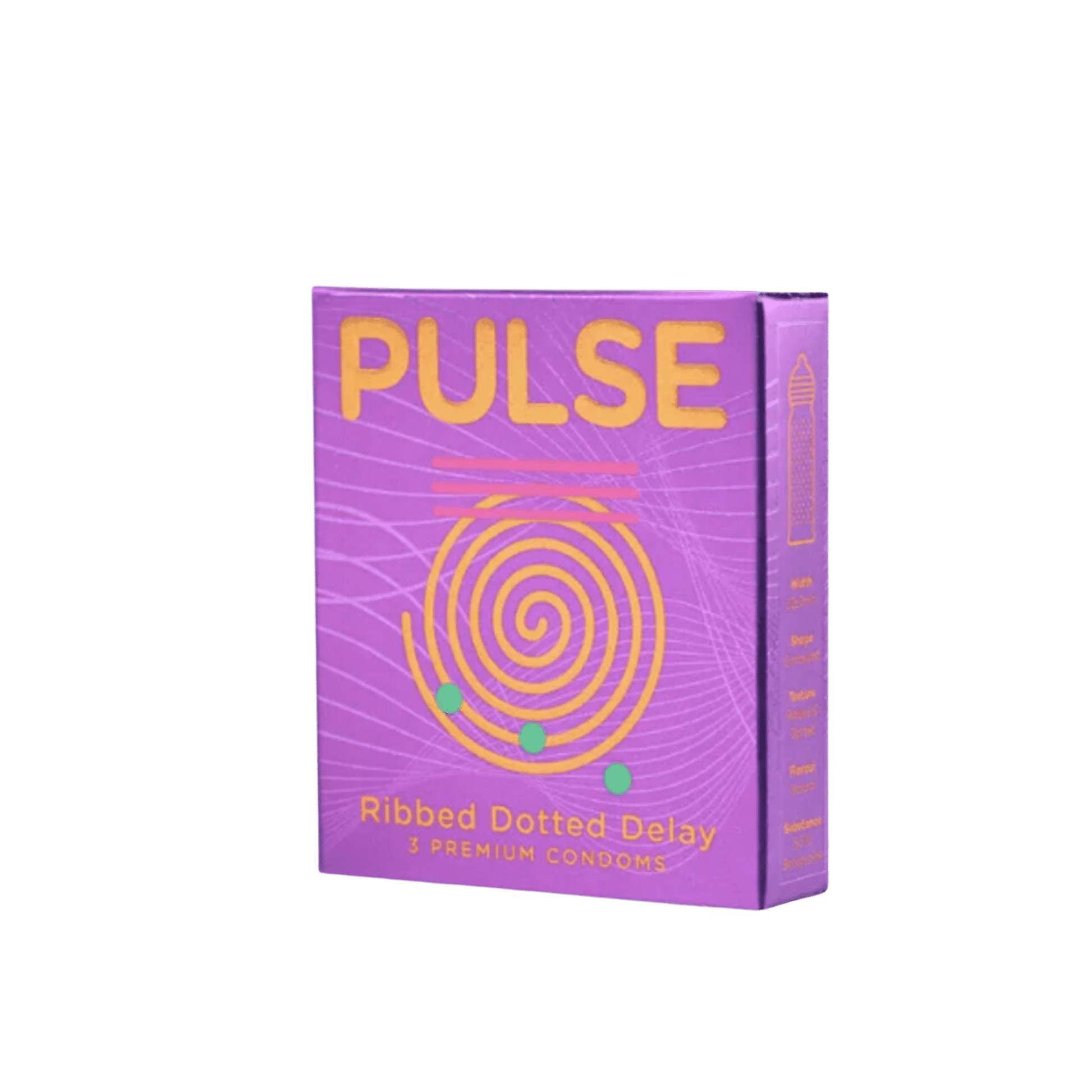 Pulse - Ribbed Dotted Delay (Pack of 3 condoms) - wellkart