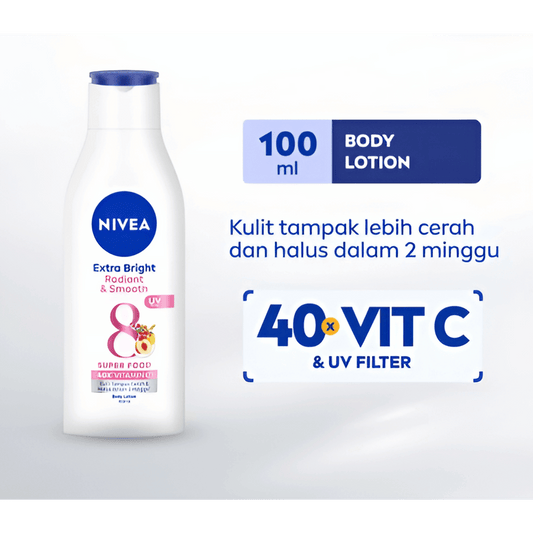 Nivea Extra Bright Radiant & Smooth Super Food Body Lotion (100ml) SkinStash