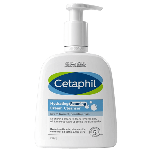 Cetaphil Hydrating Foaming Cream Cleanser (236ml) SkinStash